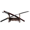 Longquan City's Katana cold weapon film and television sword with an integrated pattern of steel Japanese-style command sword for self-defense. The sword has not been sharpened Application Scenario